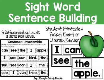 Sight Words Sentence Builder - Image 6